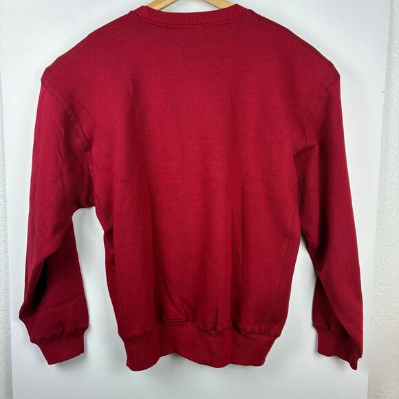 NWT VTG Russell Athletic Cardinal Red Crewneck Sweatshirt Men’s L Heavy Fleece - Picture 5 of 6